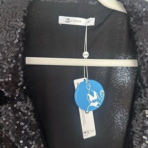 Cupshe black, sparkled blazer. Never worn, tags still attached. Size XL.